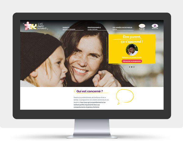 Création du site internet du programme Ces années Incroyables