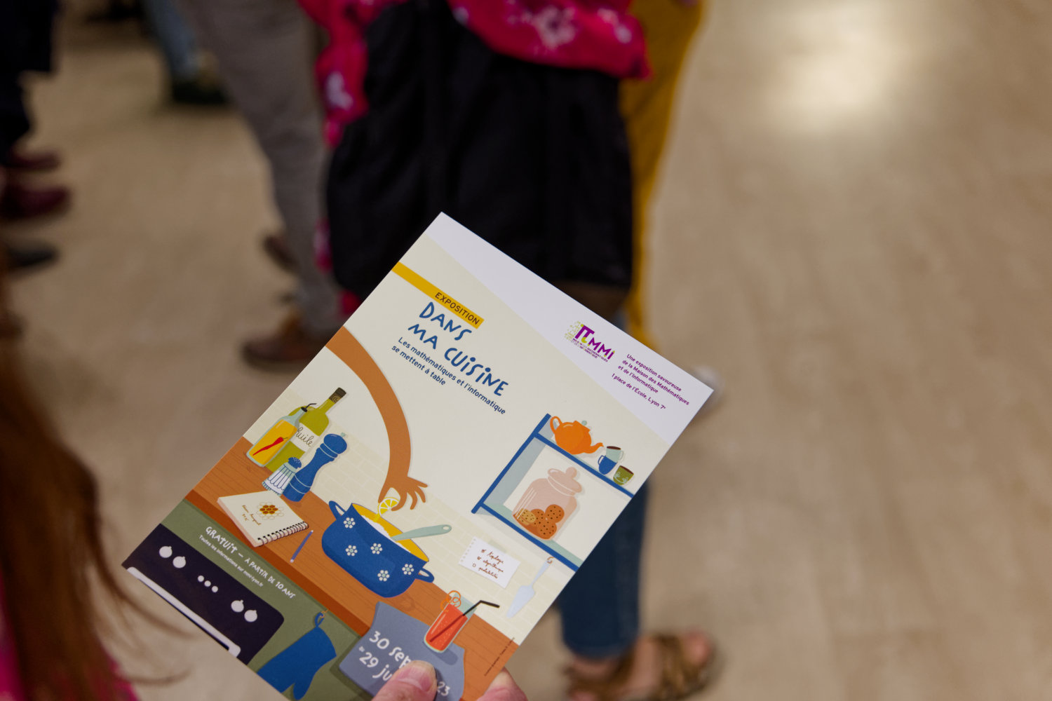 Affiche de l'exposition Dans ma cuisine à la Maison des Mathématique et de l'informatique de Lyon