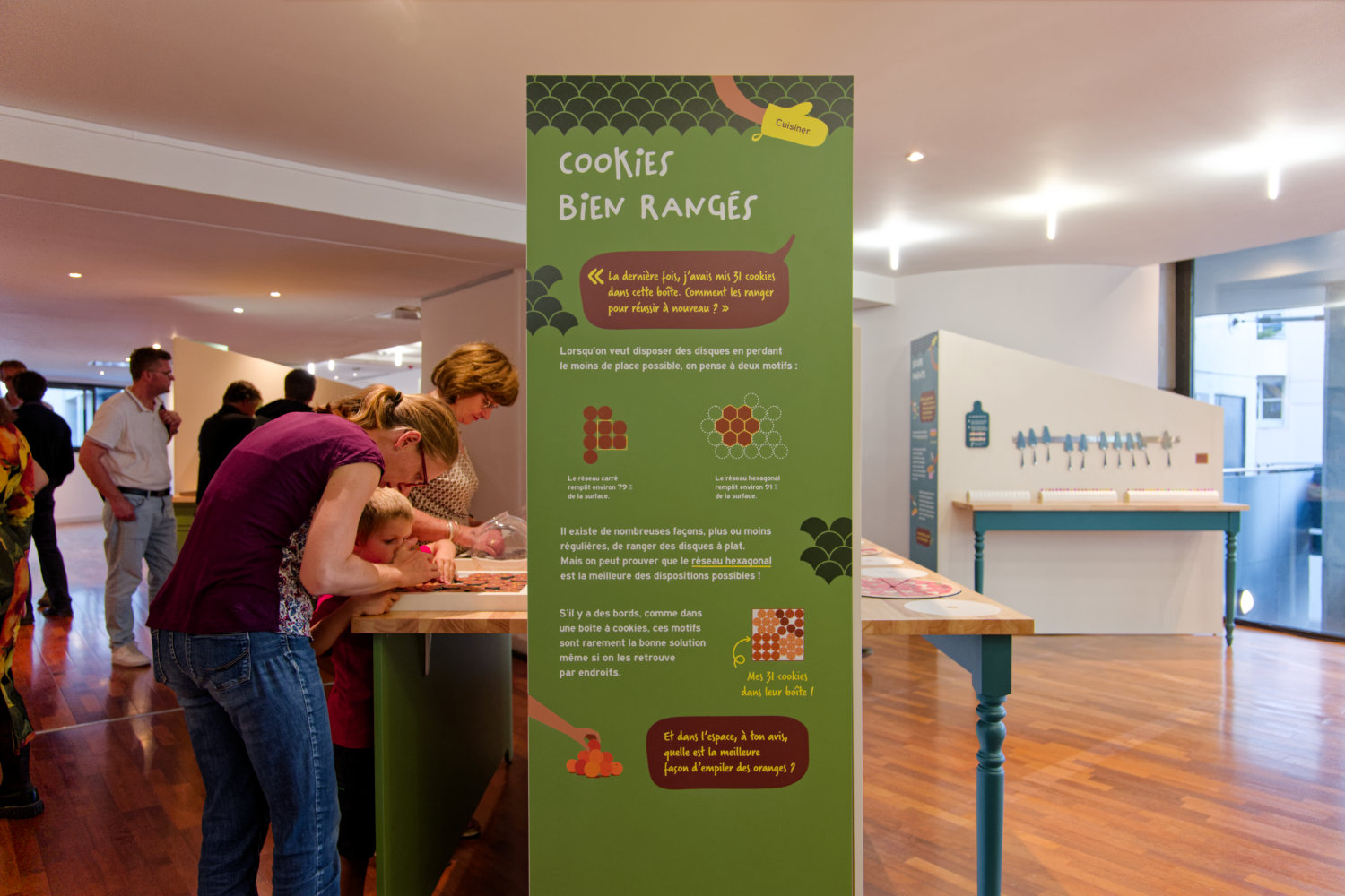 Exposition Dans ma cuisine à la Maison des Mathématique et de l'informatique de Lyon