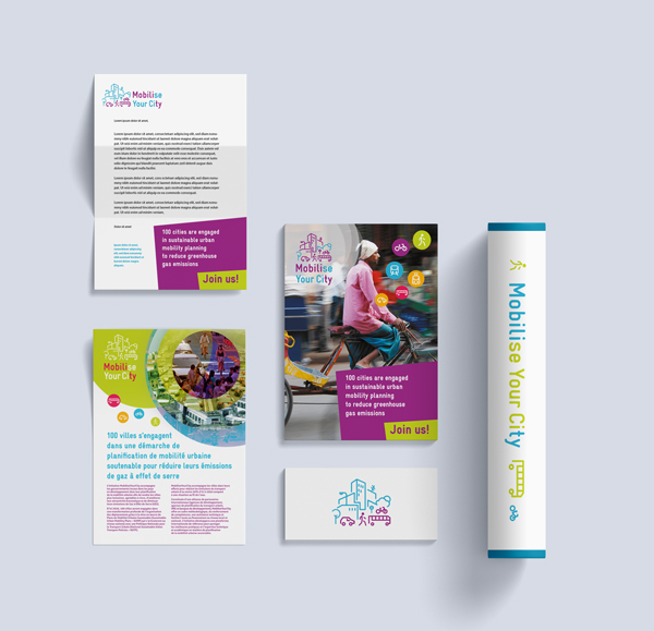 Identité visuelle du programme Mobilise your city porté par Codatu 